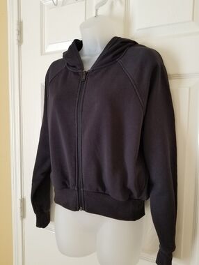 Z by Zella Black Zipper Hoodie Women/Girls Size S